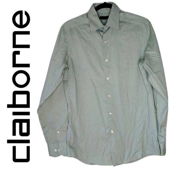 CLAIBORNE SHIRT - GREEN - Picture 1 of 4